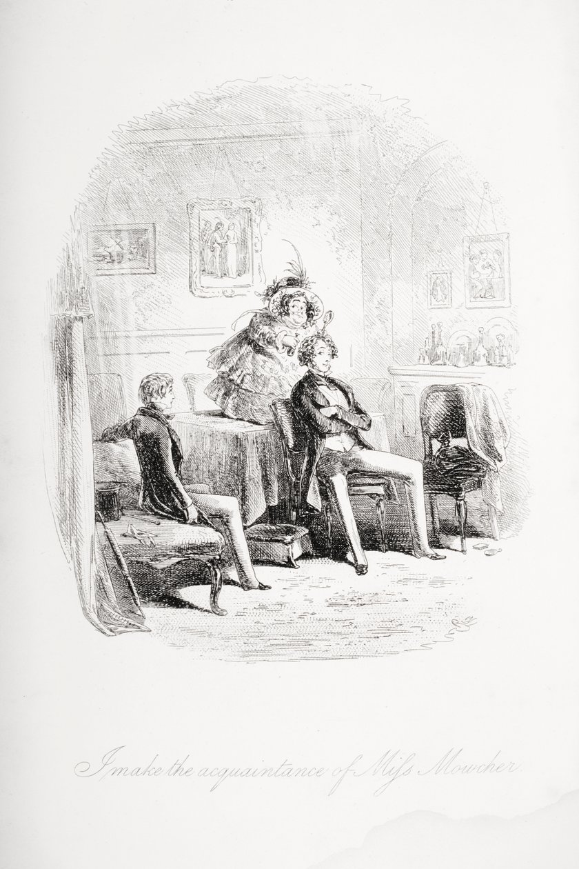 Jag gör bekantskap med Miss. Mowcher, illustration från 