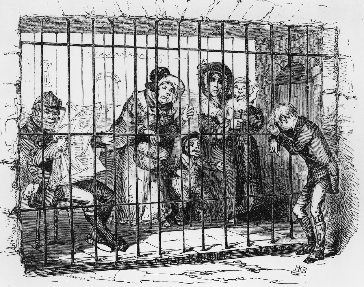 Kit in Jail, illustration från 