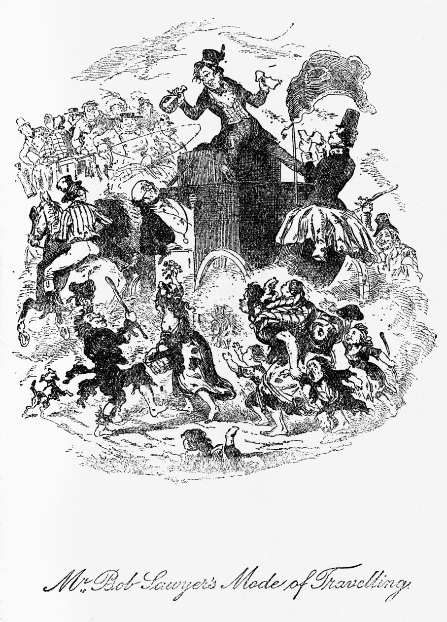 "Pickwick-tidningarna" - av Hablot Knight Browne