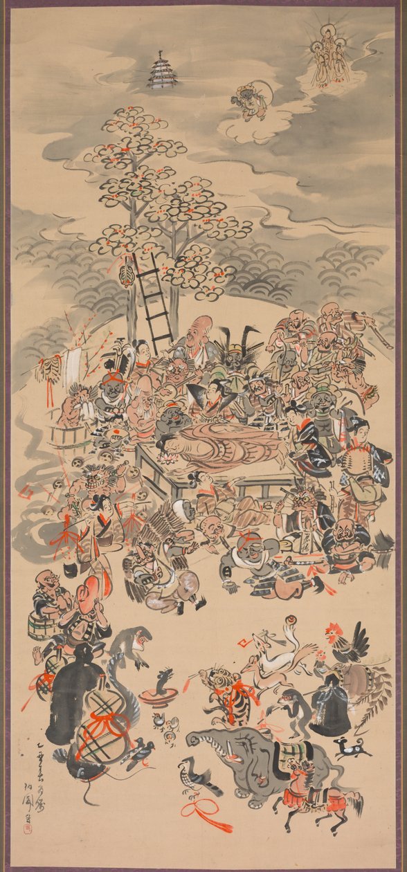 Parinirvana med Otsu-A-ämnen, 2000-talet. av Hakuen