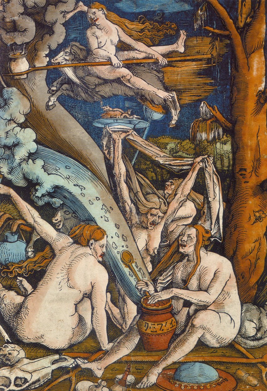 Häxor, 1508 av Hans Baldung Grien