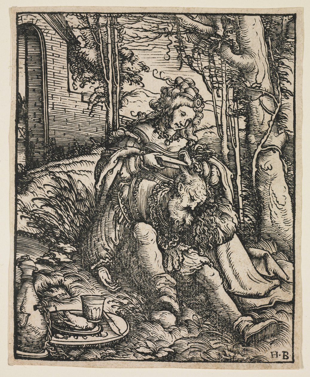 Simson och Delila, ca. 1519 av Hans Burgkmair