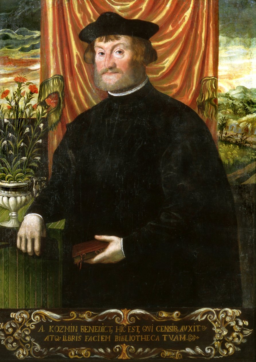 Portrait of Benedykt Komiczyk of Komin. av Hans Holbein der Jüngere