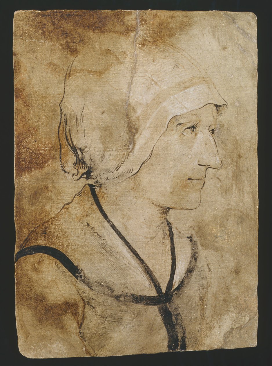 Porträtt av en fru till en okänd stenhuggare av Hans Holbein the Elder