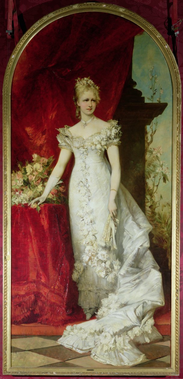 Kronprinsessan Stephanie av Belgien, gemål till kronprins Rudolf av Österrike (1858-89) av Hans Makart