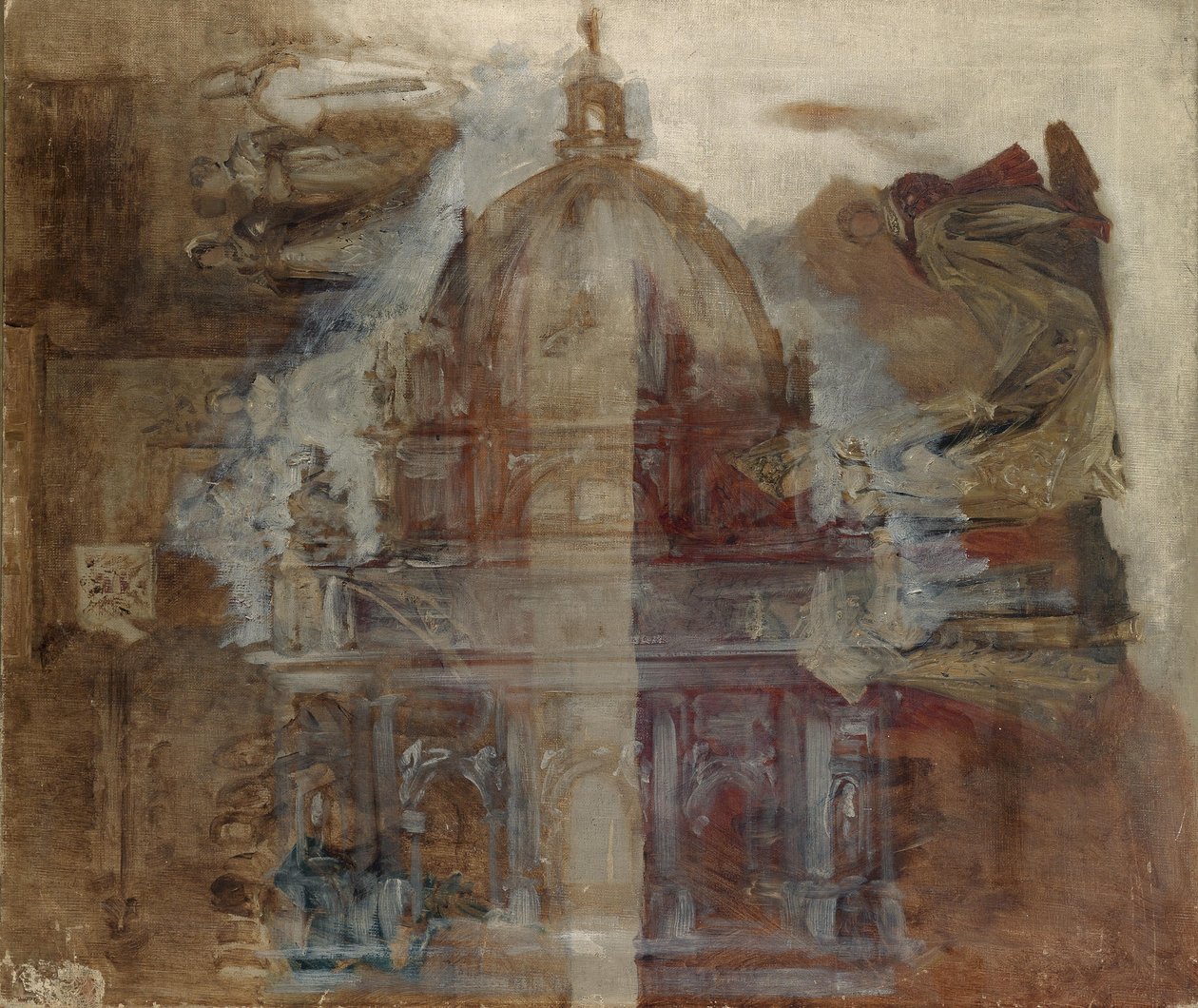 Skizze zu einem Dome in Renaissanceformen av Hans Makart