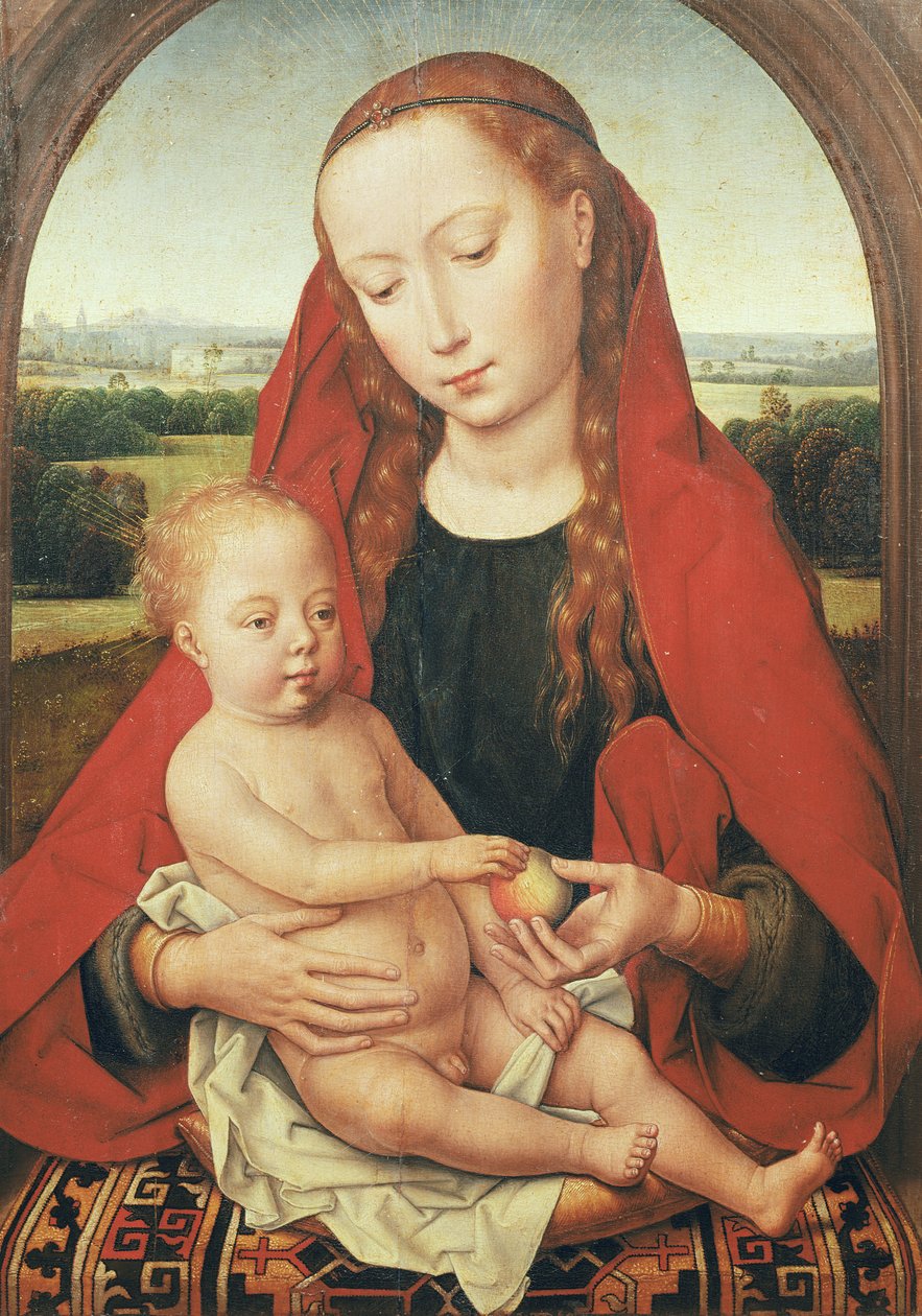 Jungfru och barn, ca 1485-90 av Hans Memling