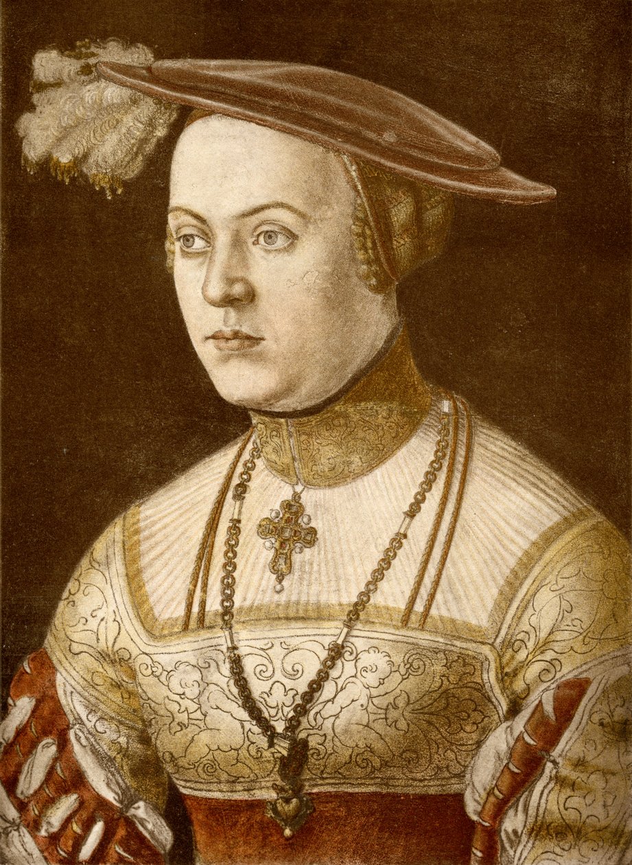 Hertiginnan Marie av Baden av Hans Sebald Beham