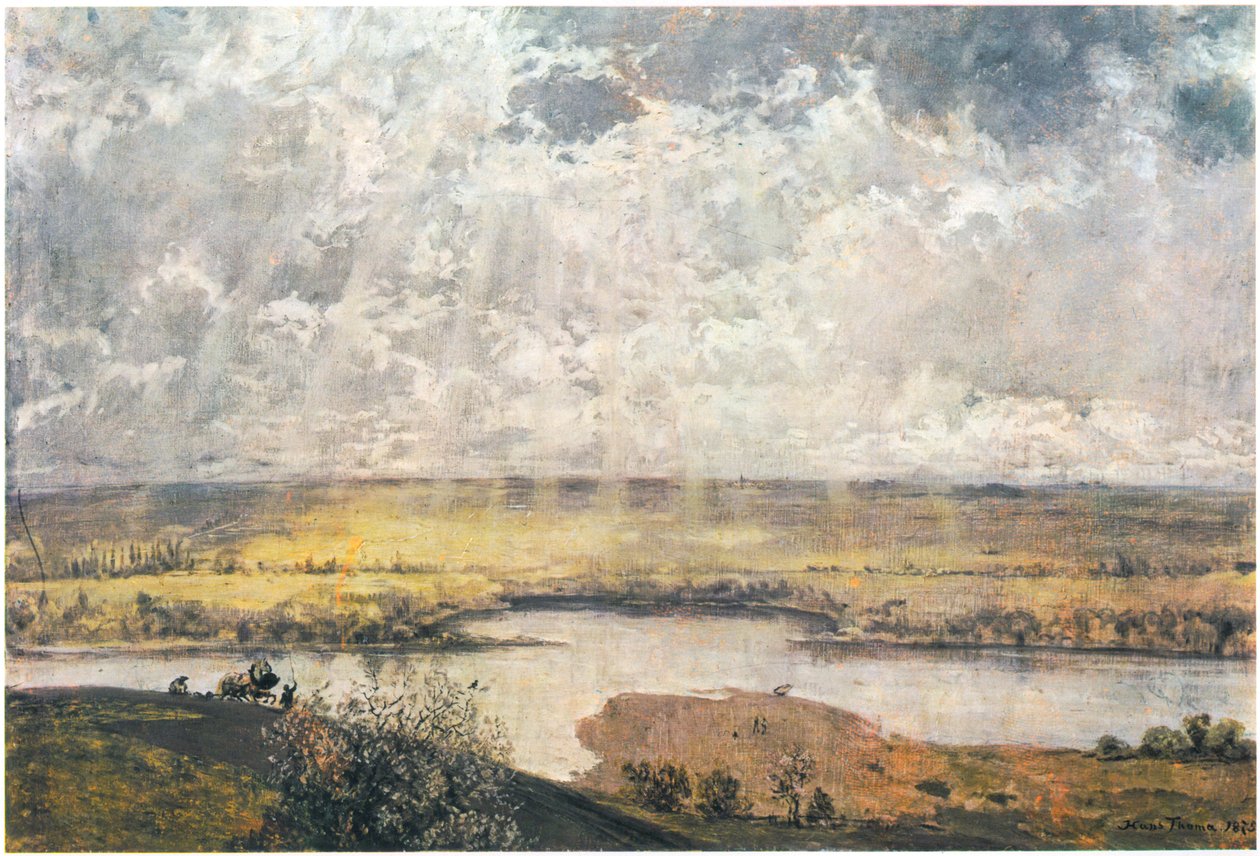 Mainlandschaft / Mainebene av Hans Thoma