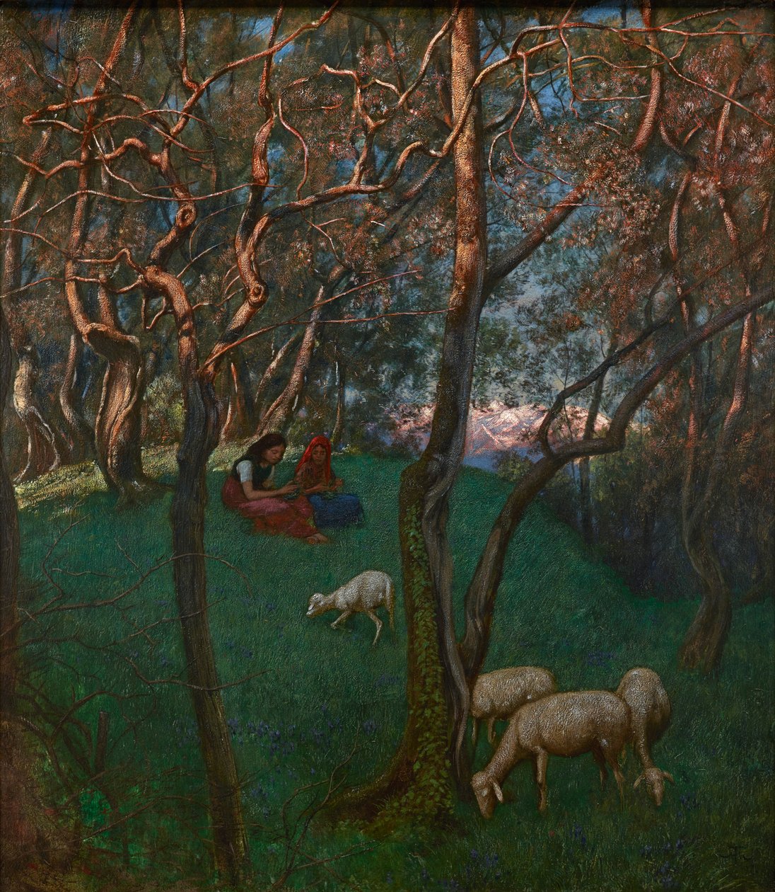 Olive Grove vid Gardasjön av Hans Thoma