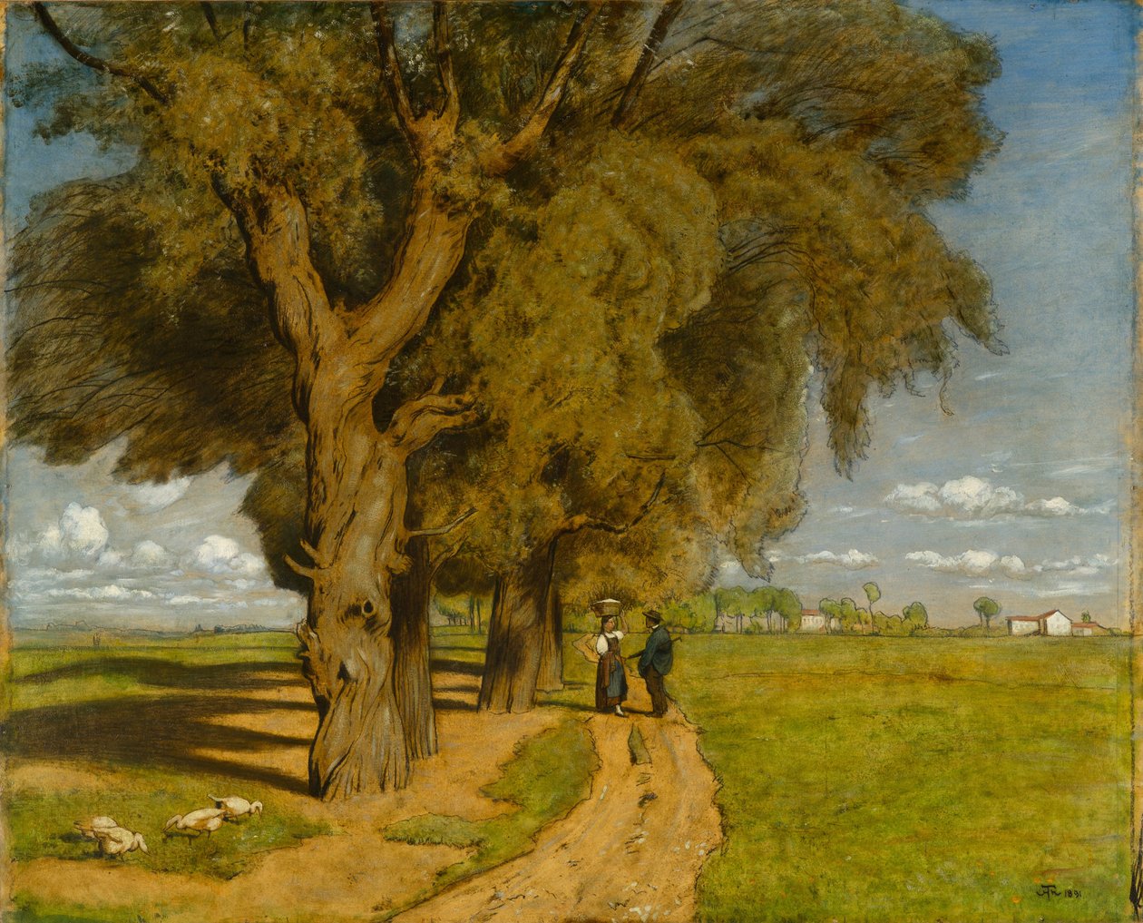 Summer (Landscape near Karlsruhe) av Hans Thoma
