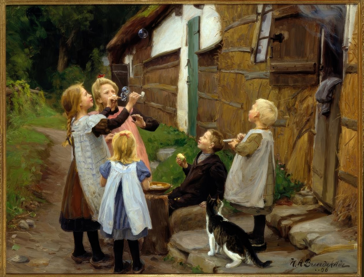 H.A. Brendekilde, såpbubblor av Hans Andersen Brendekilde
