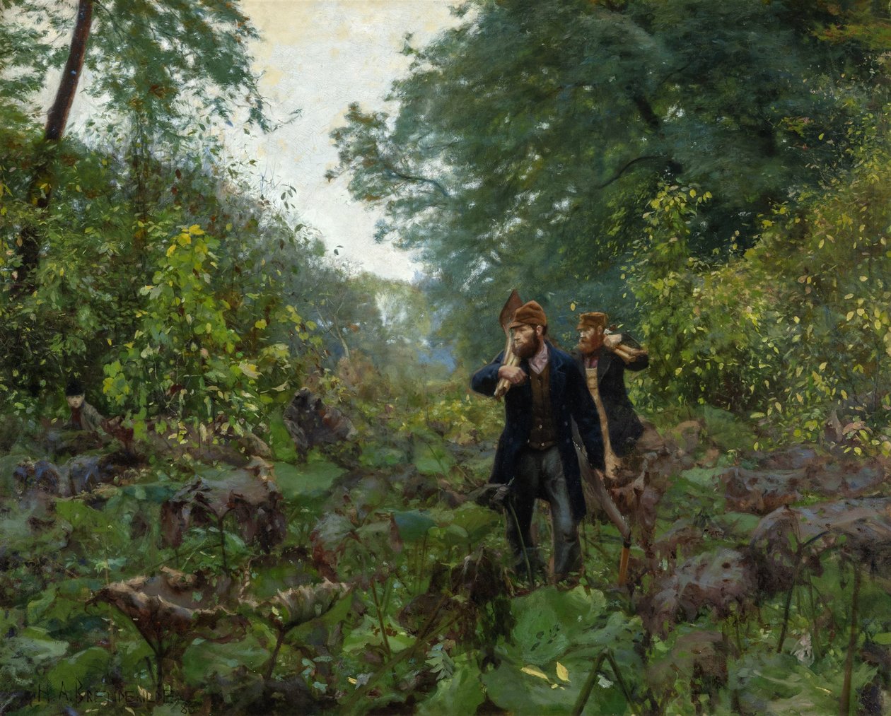 På förbjudna vägar, 1886. av Hans Andersen Brendekilde