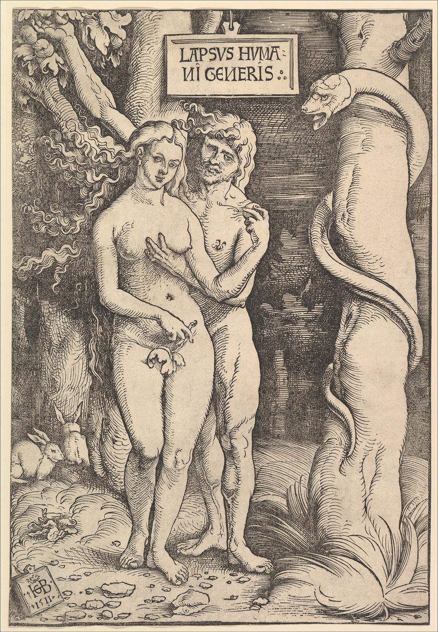 Adam och Eva, 1511. av Hans Baldung