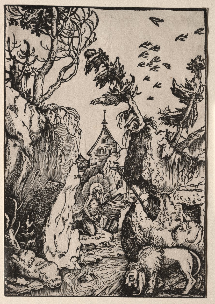 St. Hieronymus i vildmarken av Hans Baldung