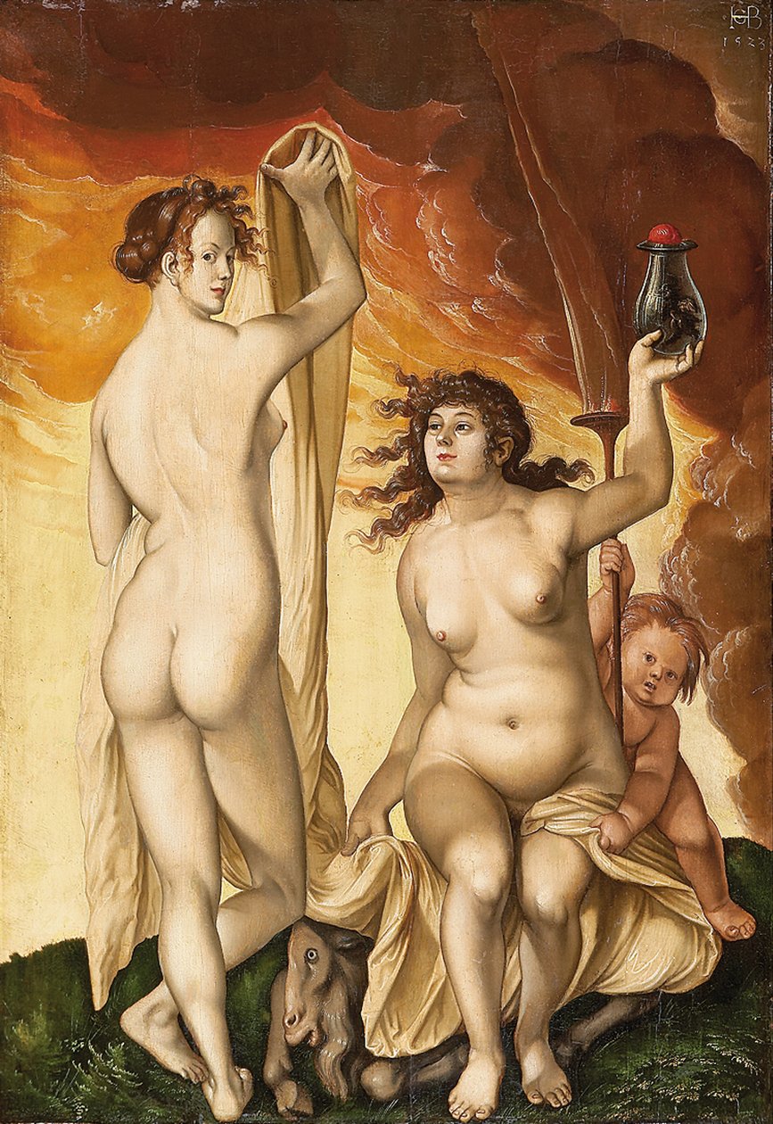 Två häxor av Hans Baldung