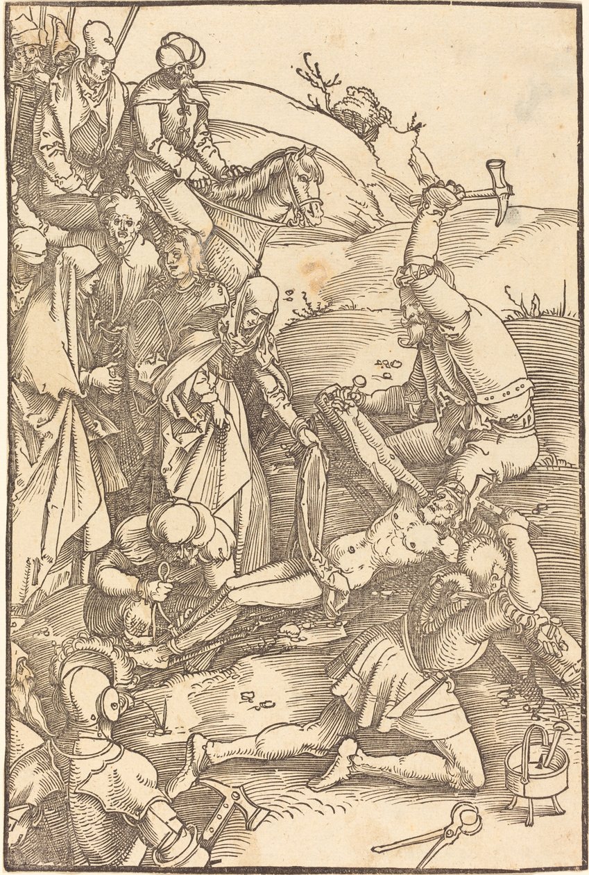 Kristus spikad på korset av Hans Baldung Grien
