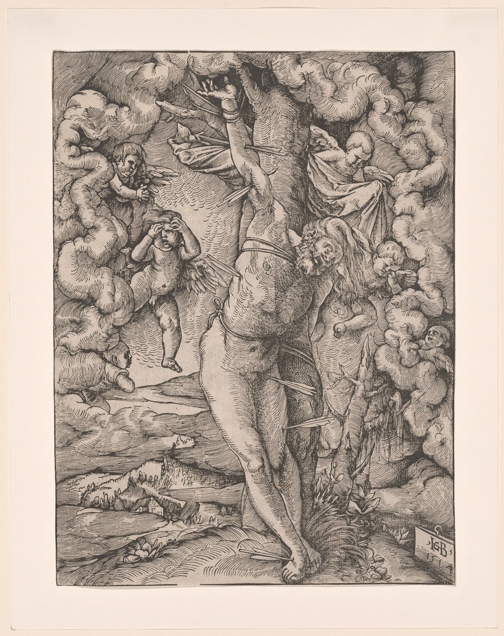 Den store Sankt Sebastian av Hans Baldung Grien