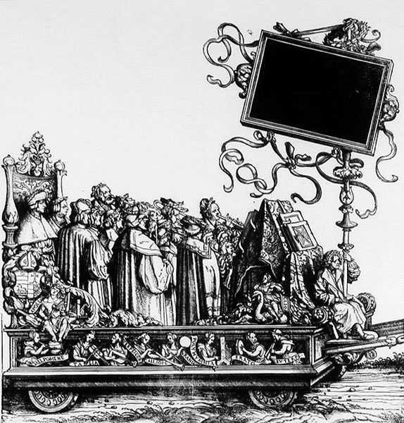 En scen från Maximilans triumfprocession, c.1516-18 av Hans Burgkmair