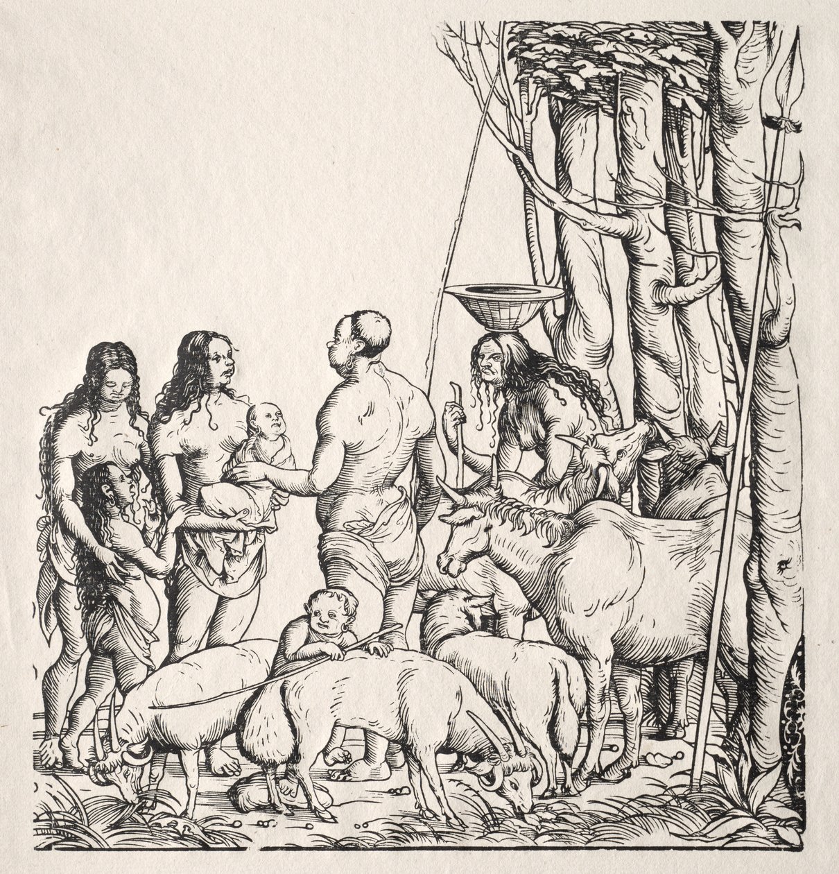 Hottentots med flock av Hans Burgkmair