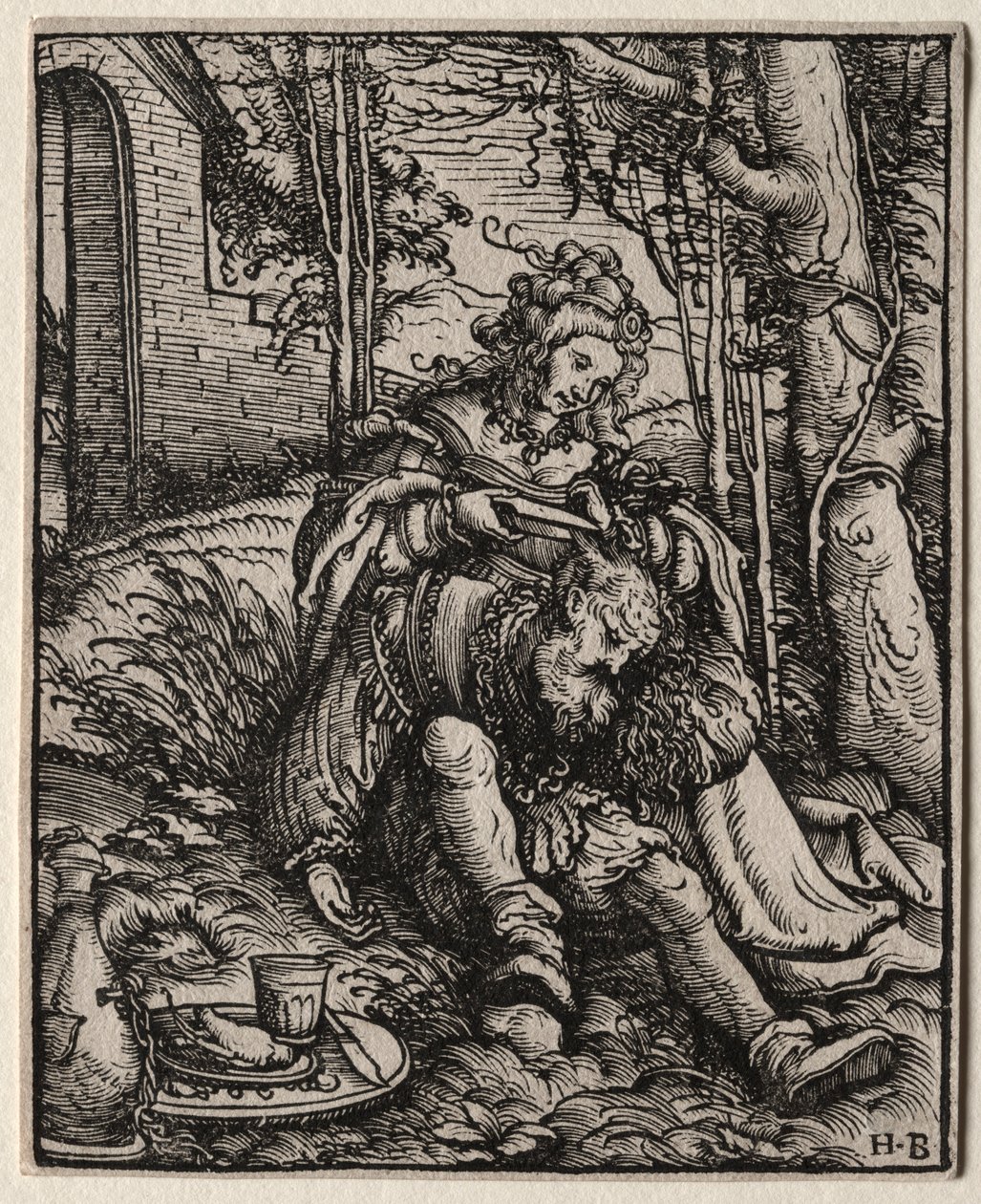 Simson och Delila, 1519. av Hans Burgkmair