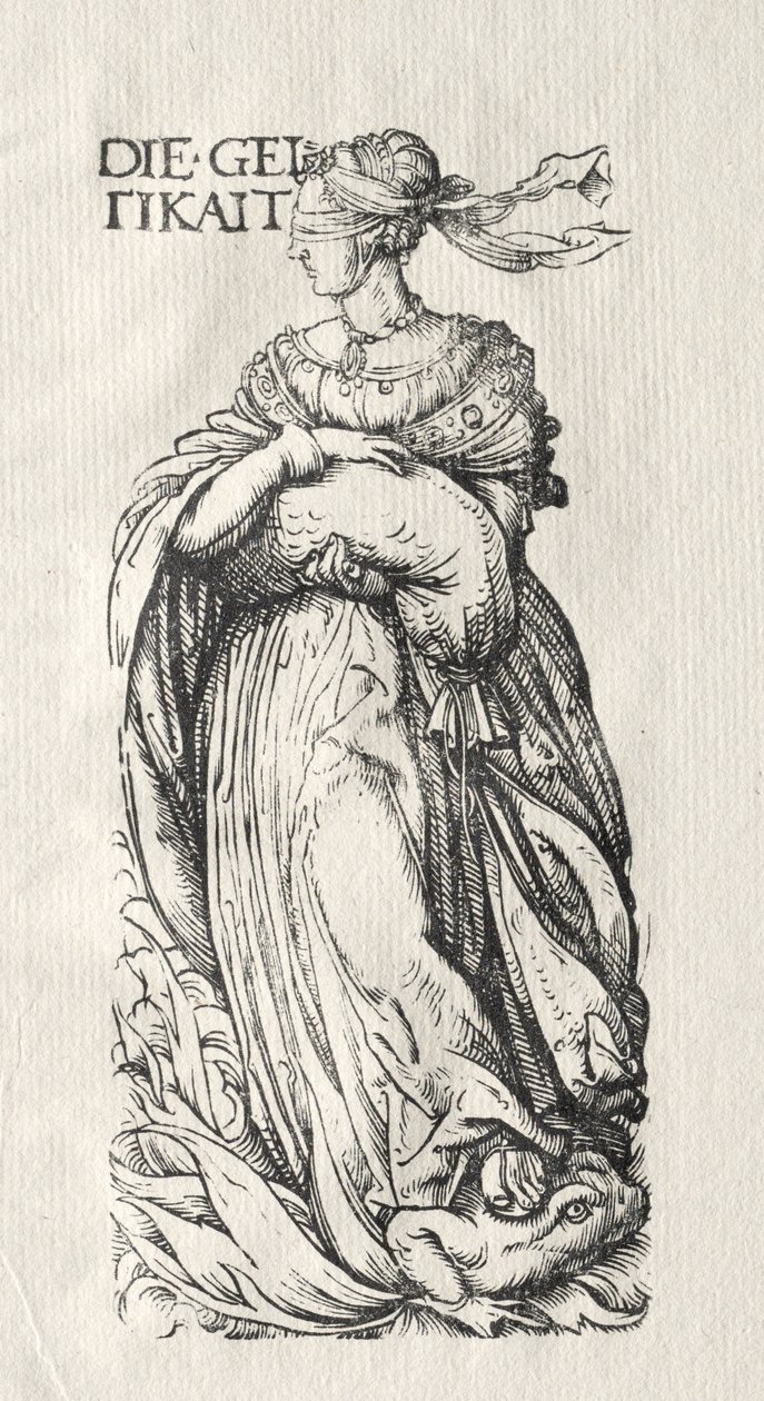 De sju lasterna: Avarice, ca. 1510. av Hans Burgkmair
