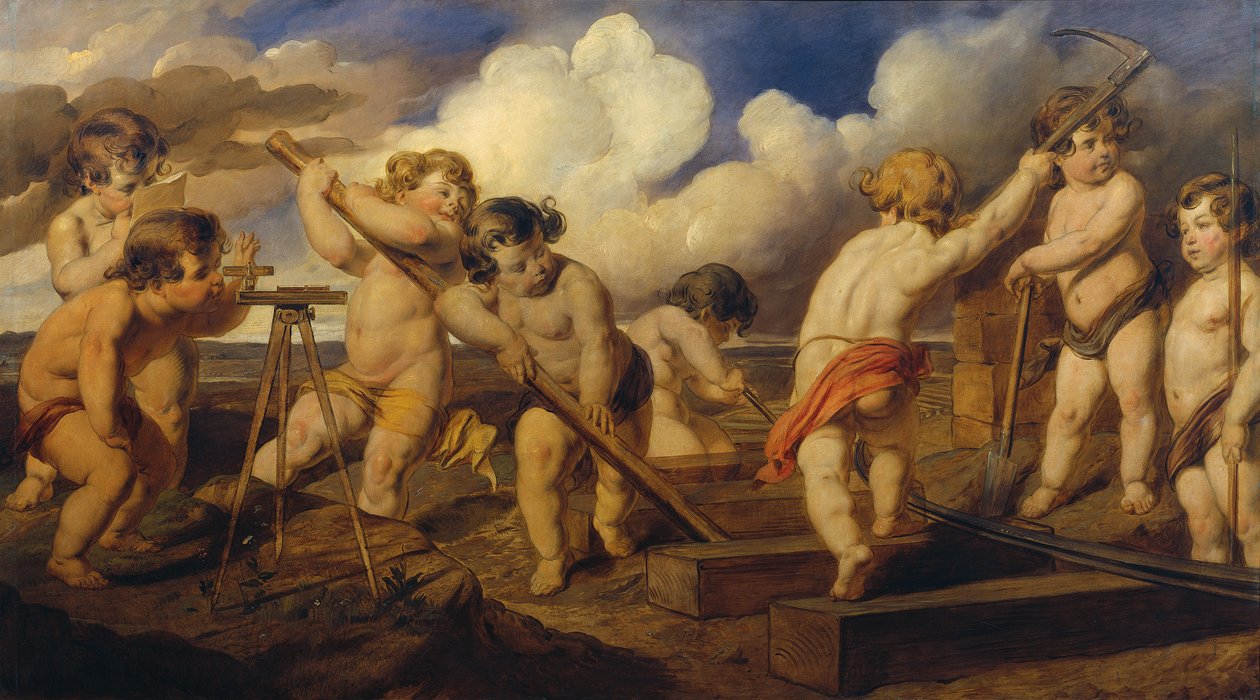 Putti bygger banan av Hans Canon