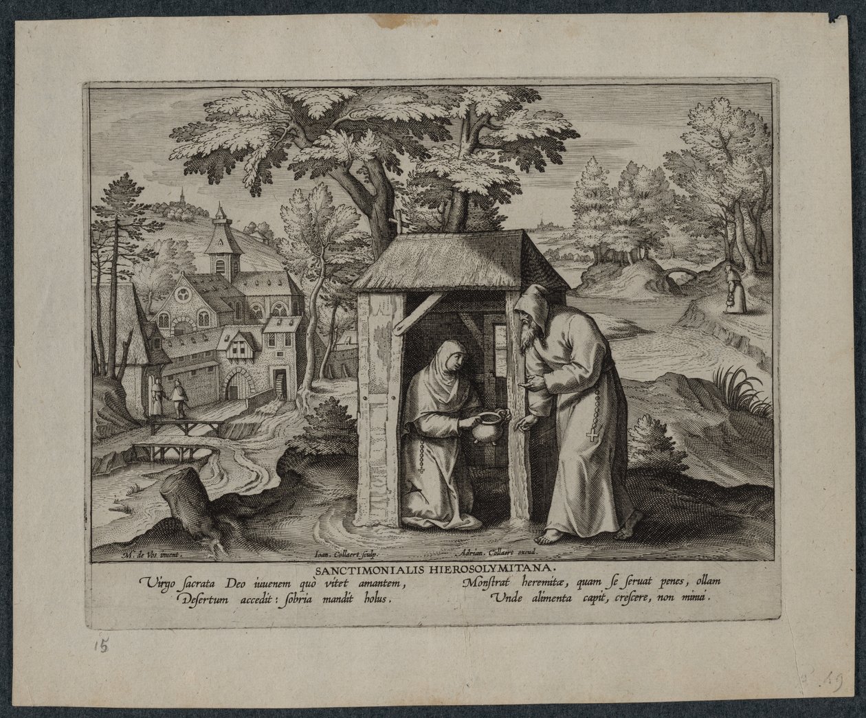 Helige Jerome av Hans Collaert
