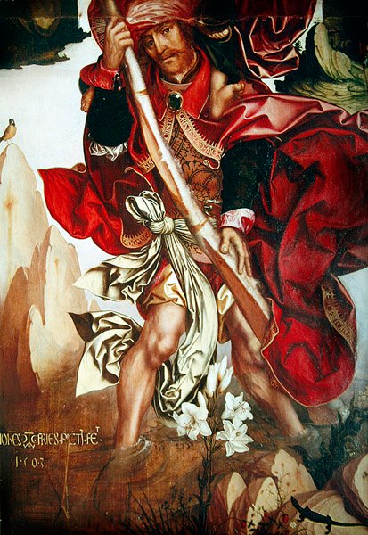 St. Christopher, 1503 av Hans Fries