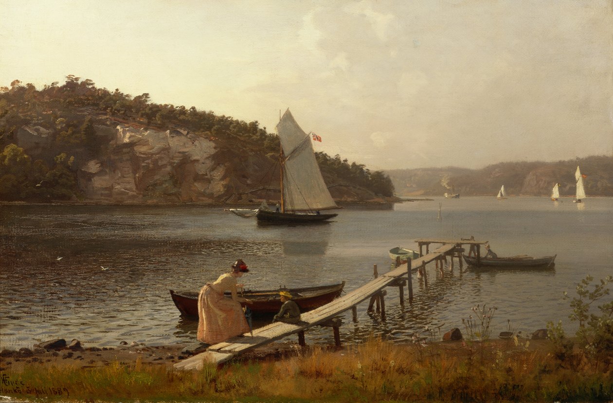 Från Hankø av Hans Gude