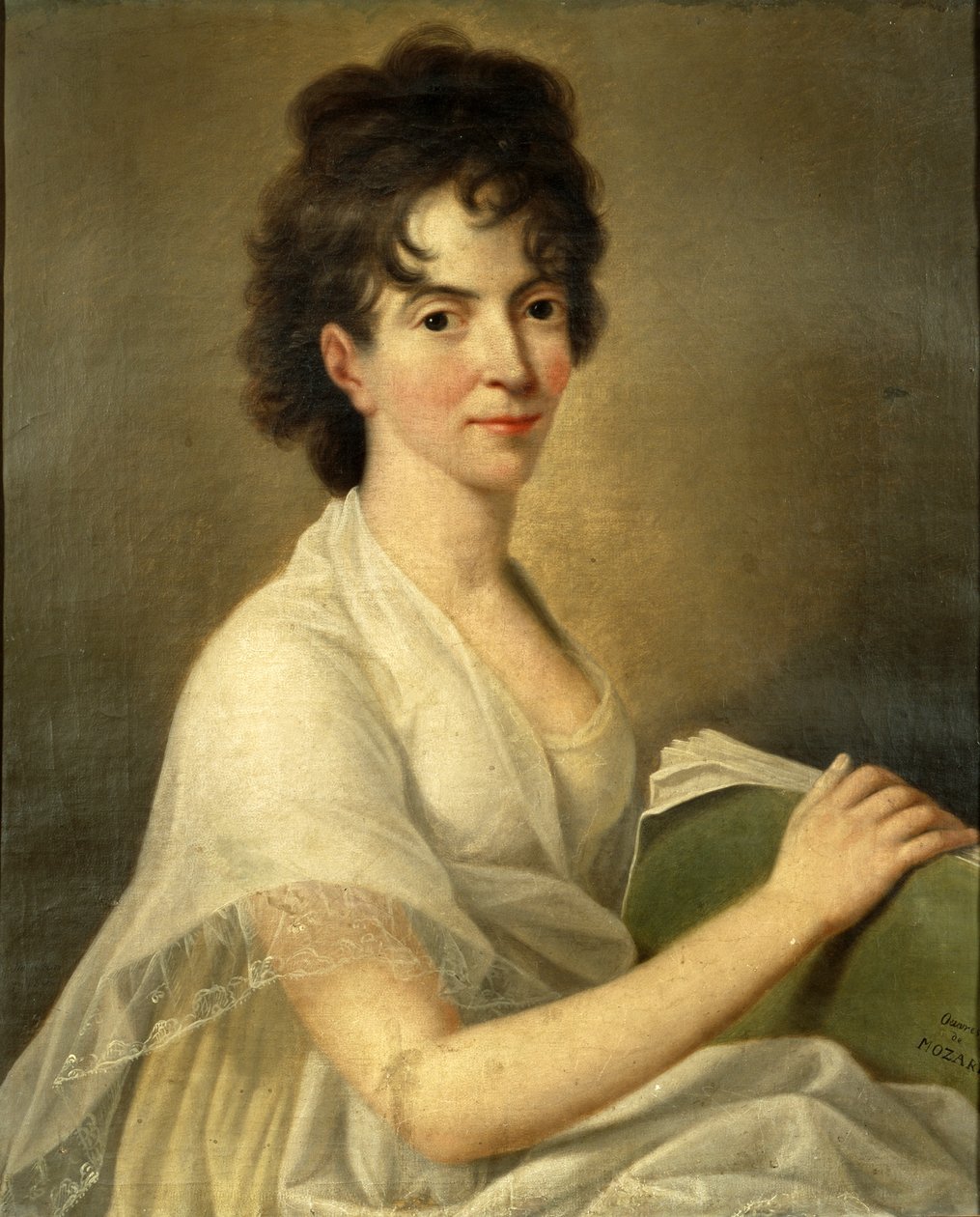 Porträtt av änkan Constanze Mozart av Hans Hansen