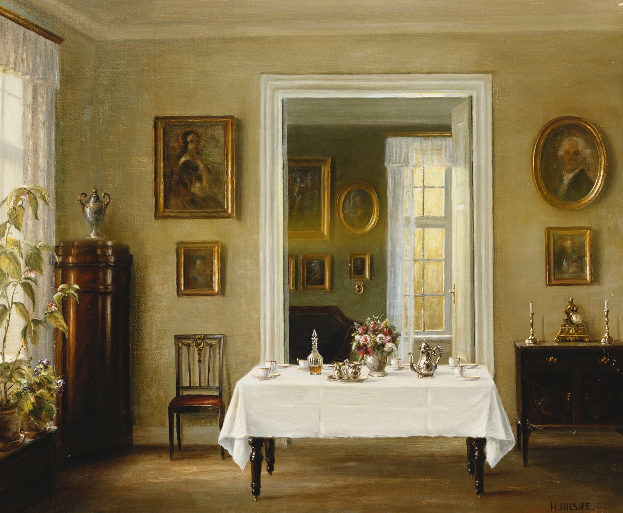 En interiör av Hans Hilsoe