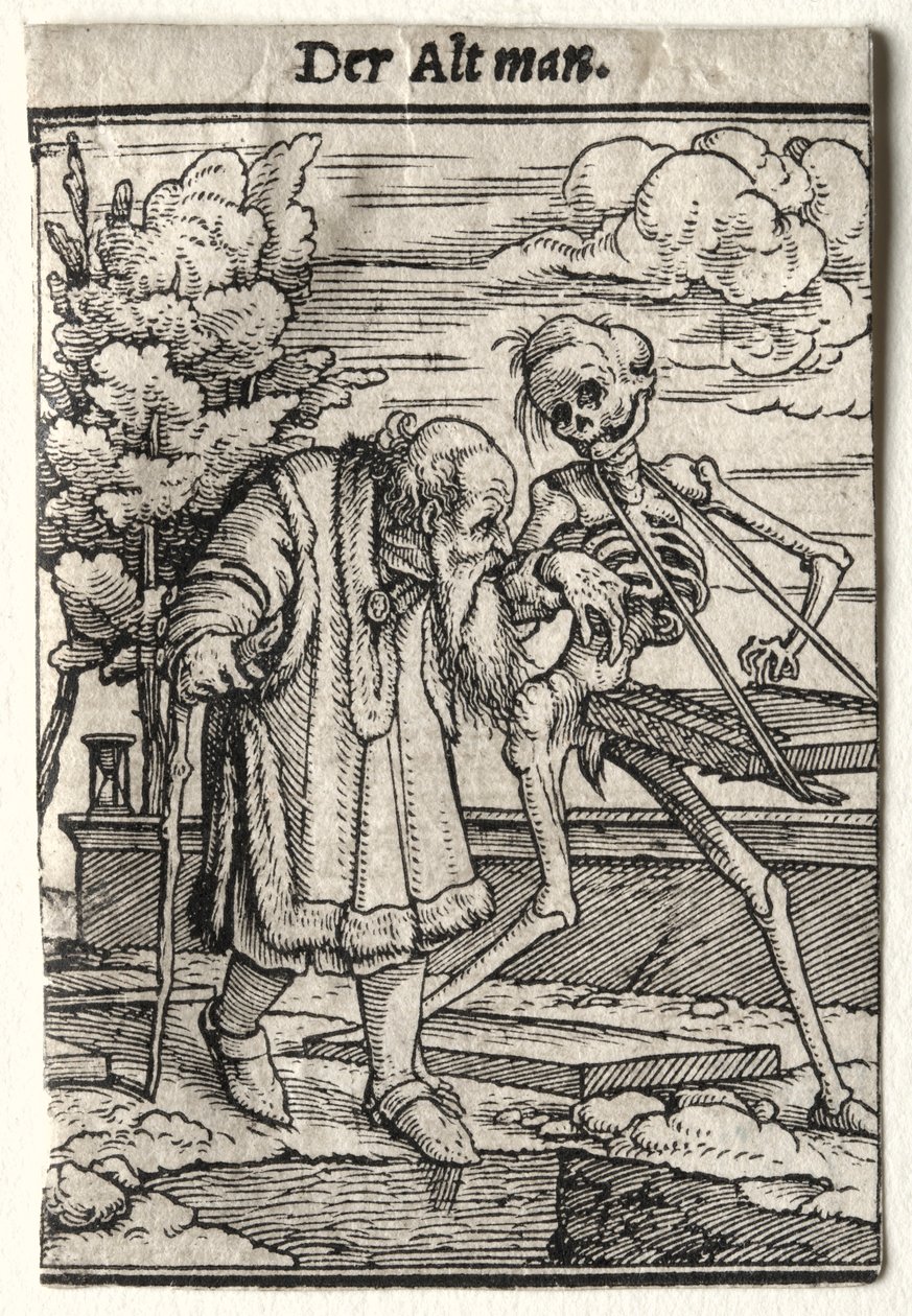 Dödsdansen: Den gamle. av Hans Holbein