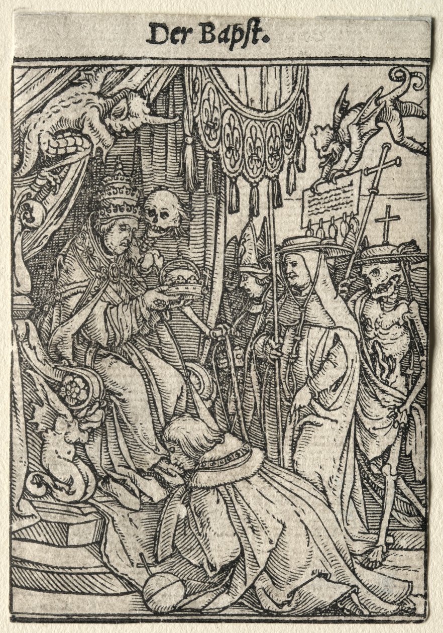 Dödsdansen: Påven. av Hans Holbein
