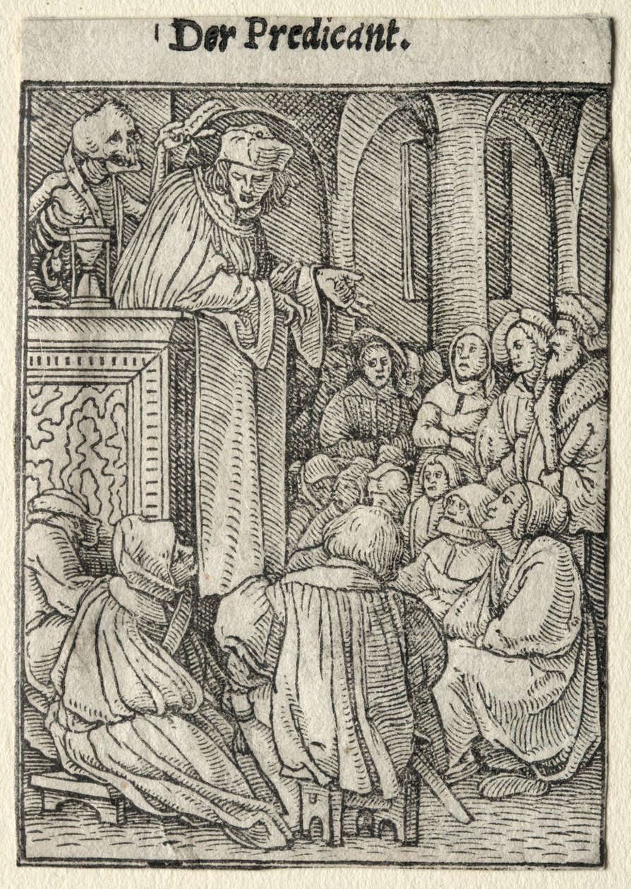 Dödsdansen: Predikaren. av Hans Holbein