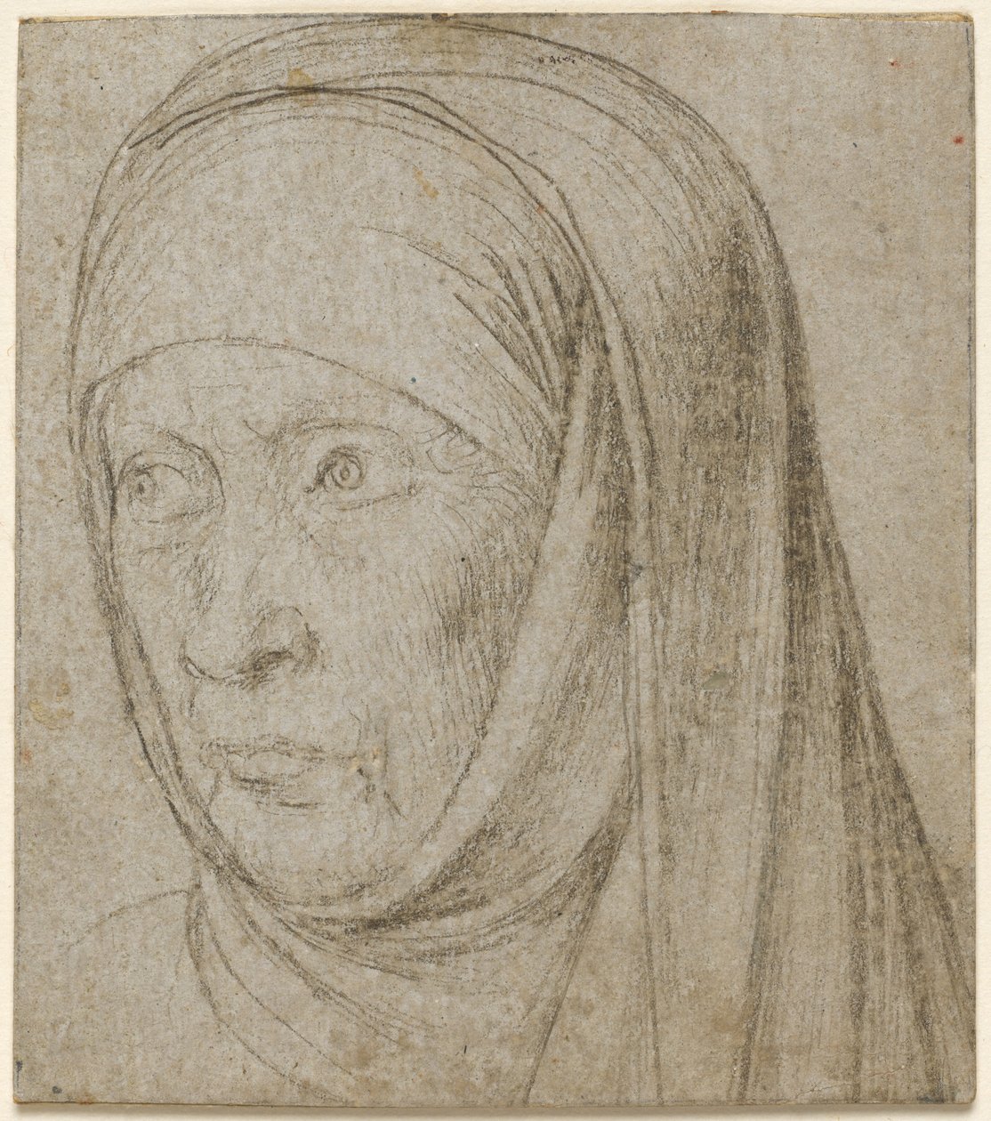 Chef för en gammal kvinna, ca. 1500. av Hans Holbein