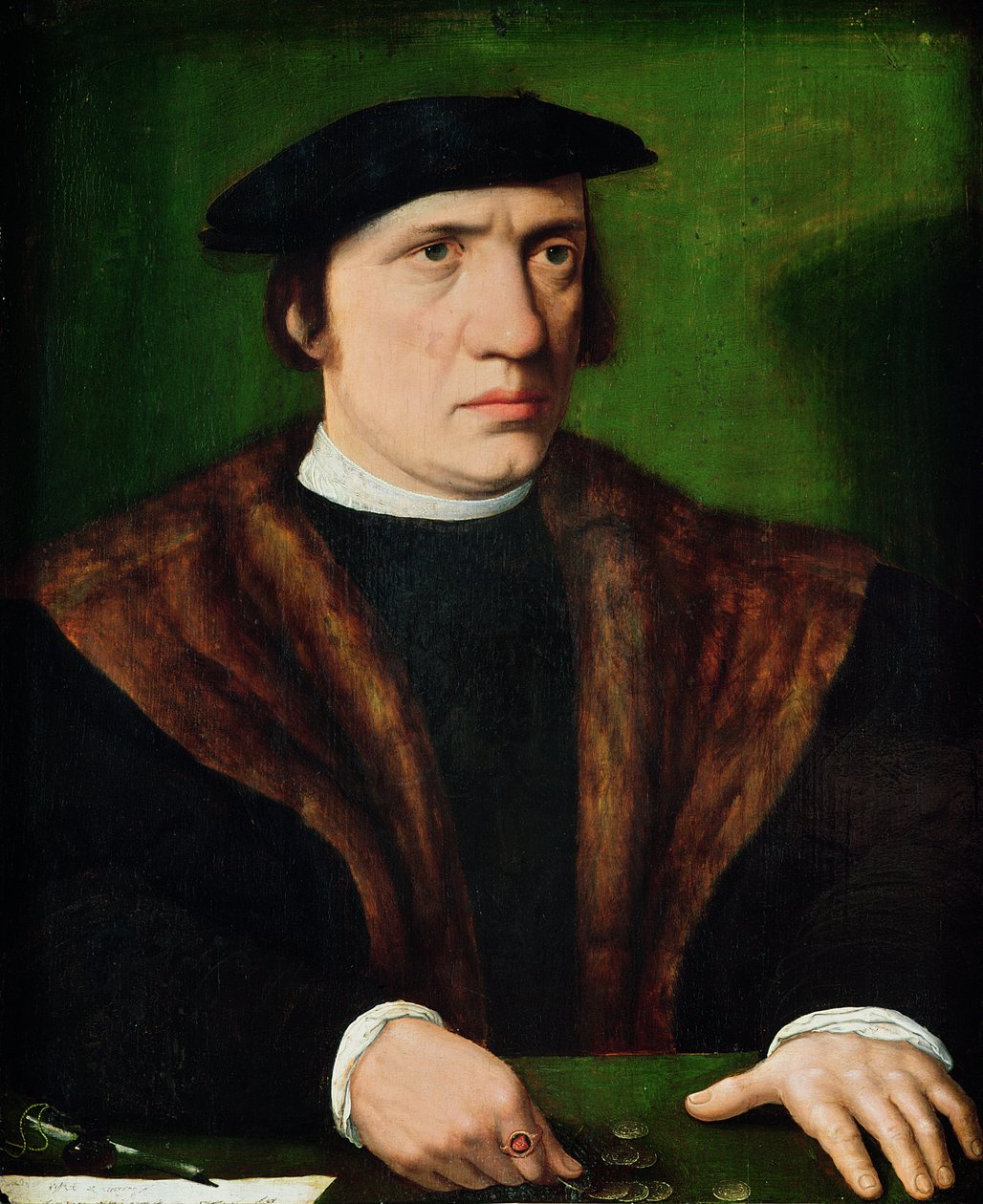 Porträtt av en man av Hans Holbein der Jüngere