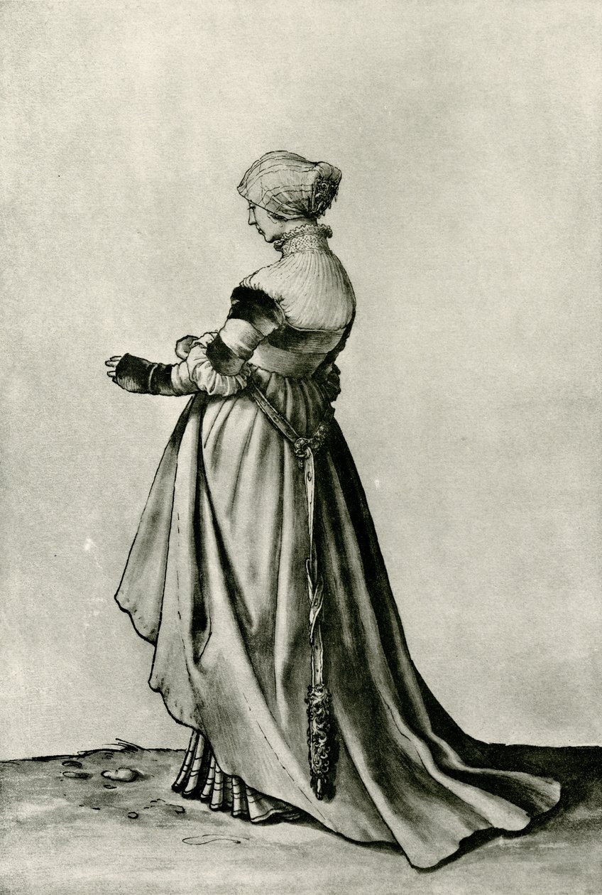 Bourgeoise från Basel av Hans Holbein der Jüngere
