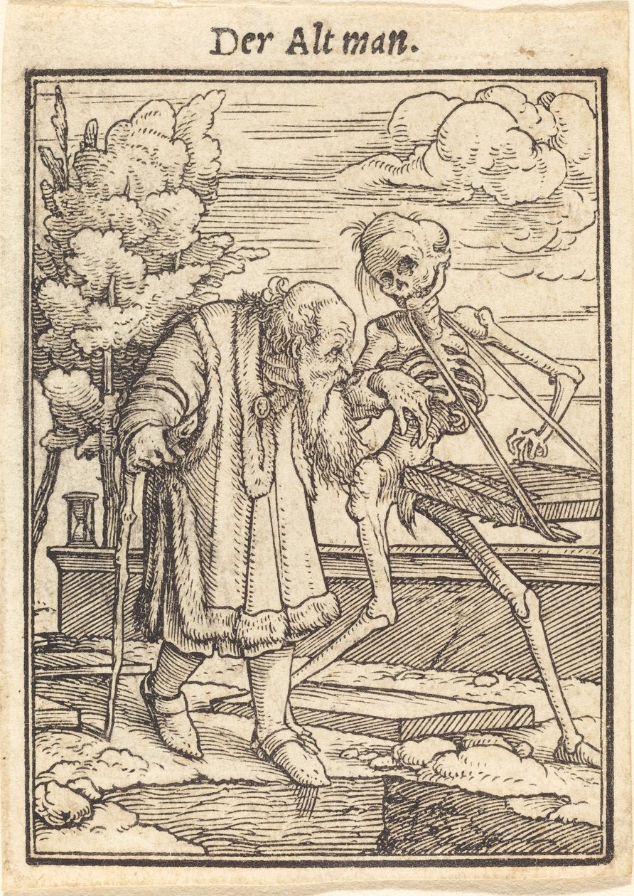 Där Alt man. av Hans Holbein der Jüngere