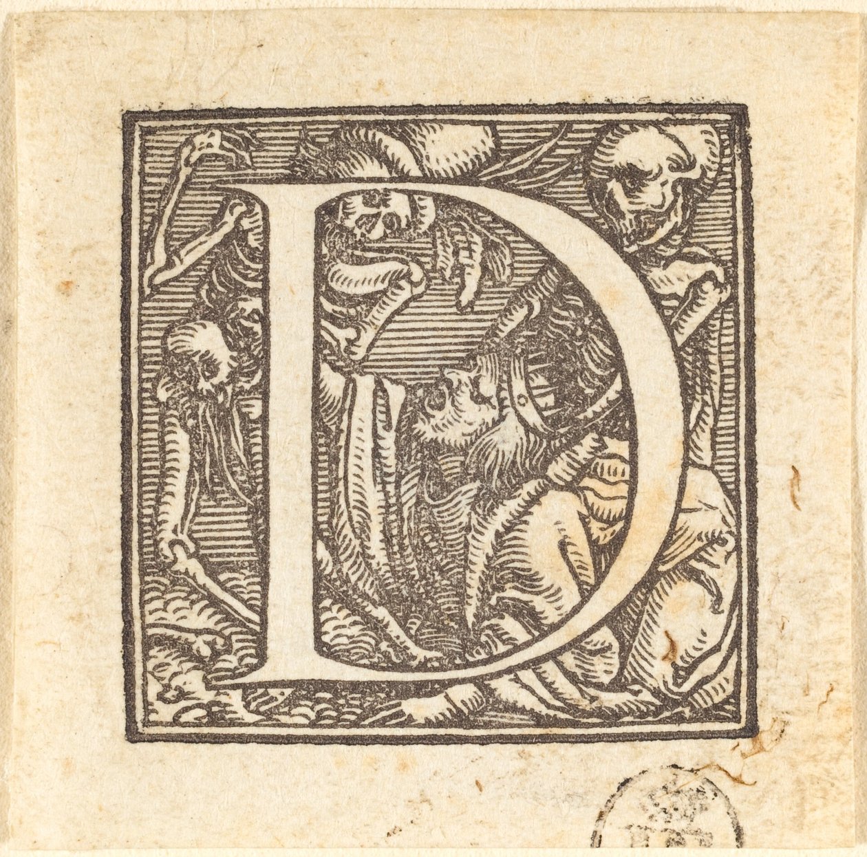 Bokstaven D. av Hans Holbein der Jüngere