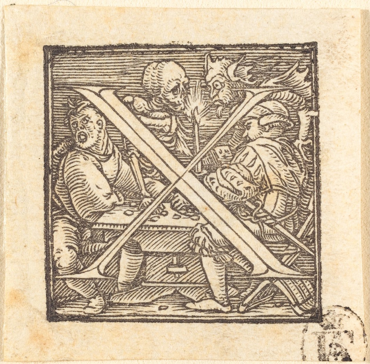Bokstaven X. av Hans Holbein der Jüngere