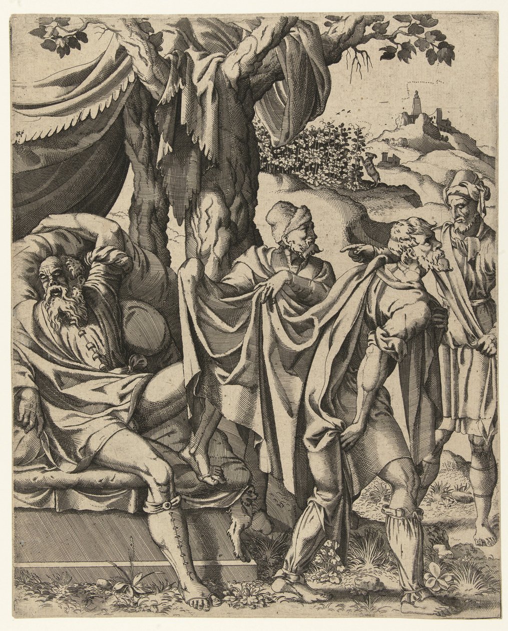 Noas fylleri av Hans Liefrinck (I) (attributed to)