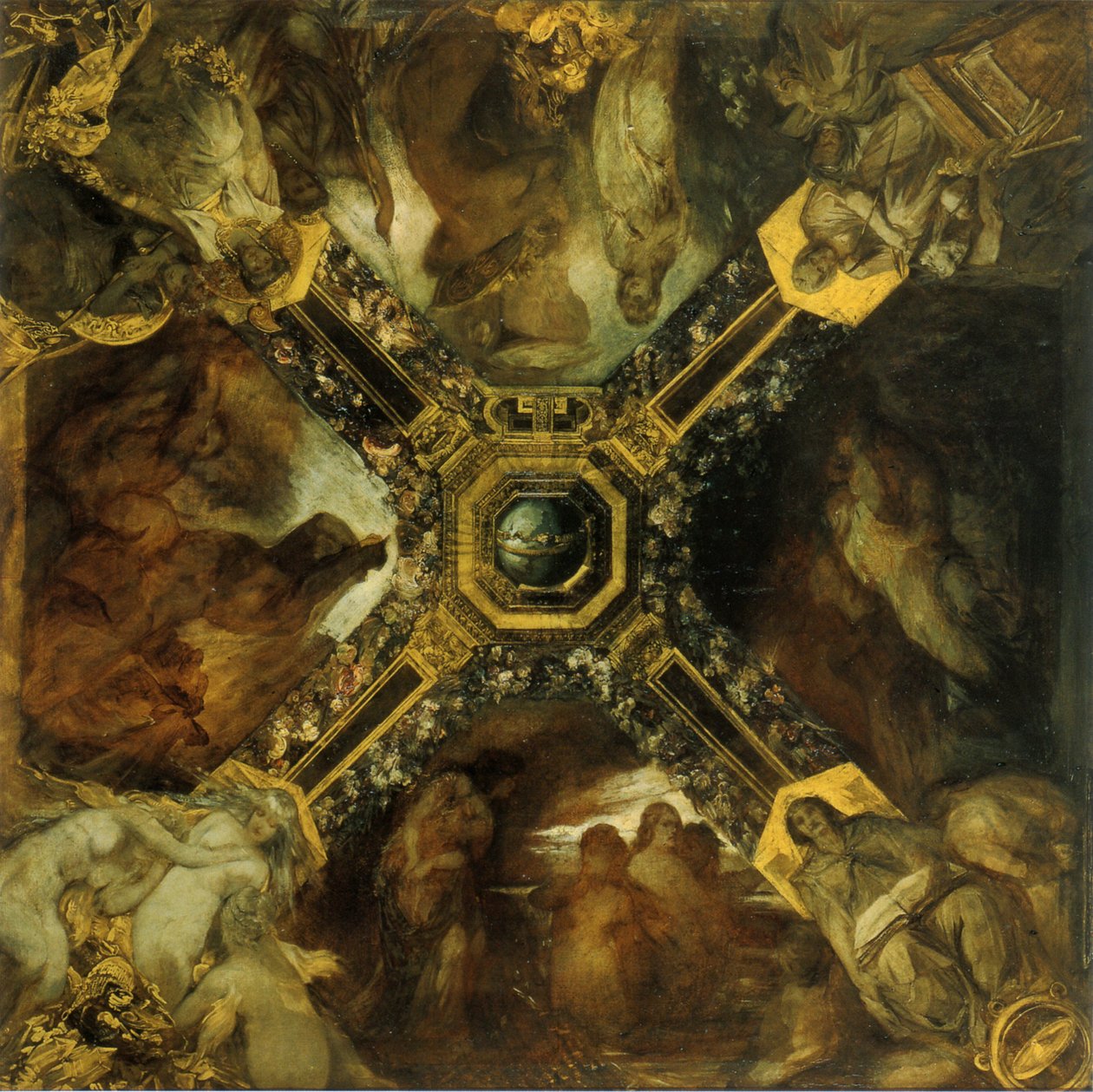 The Ring of the Nibelung Study, 1871-1872 av Hans Makart