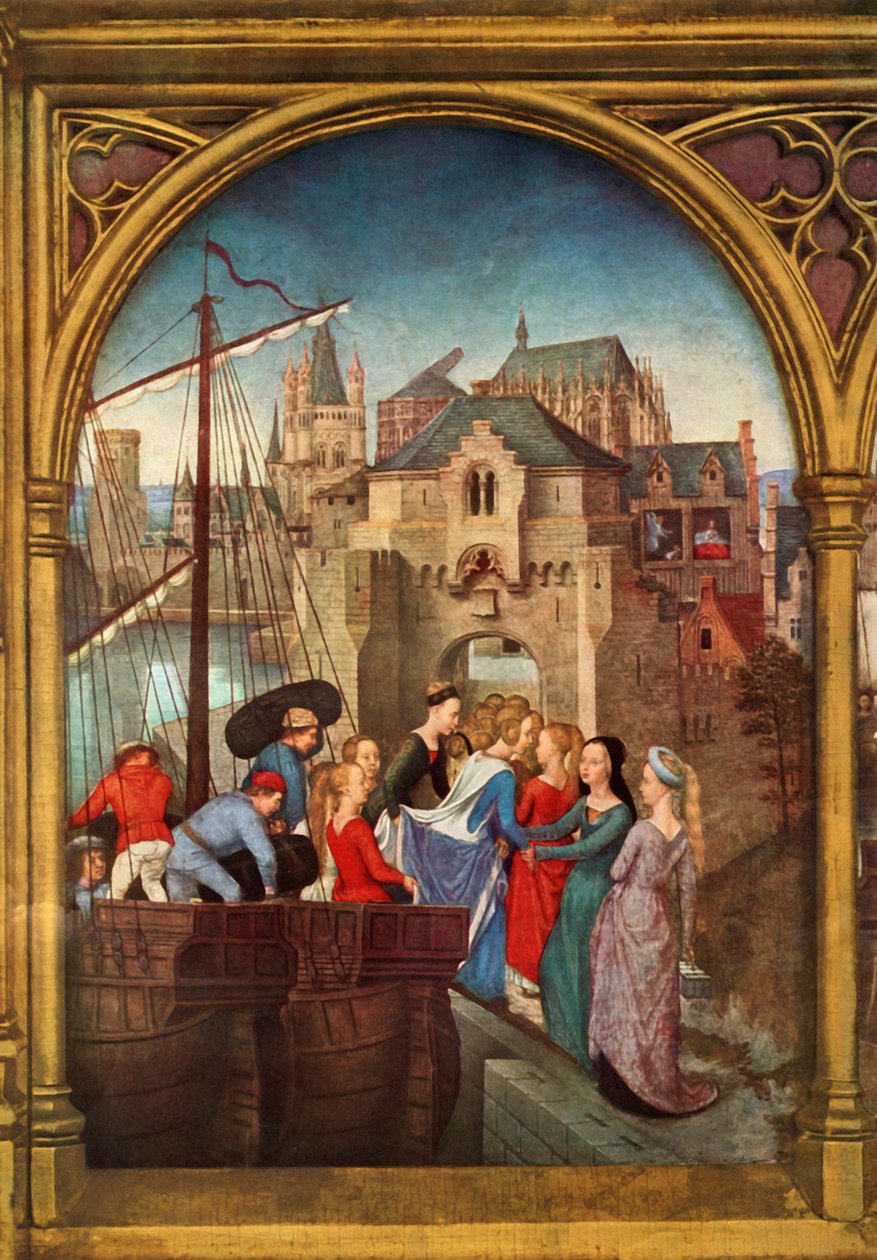 Ankomst till Köln, 1489. av Hans Memling