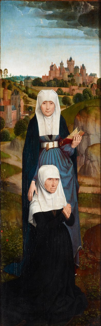 Be donator med helgon av Hans Memling