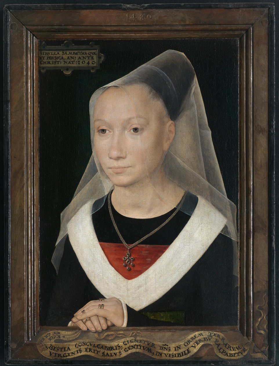 Porträtt av en ung kvinna av Hans Memling