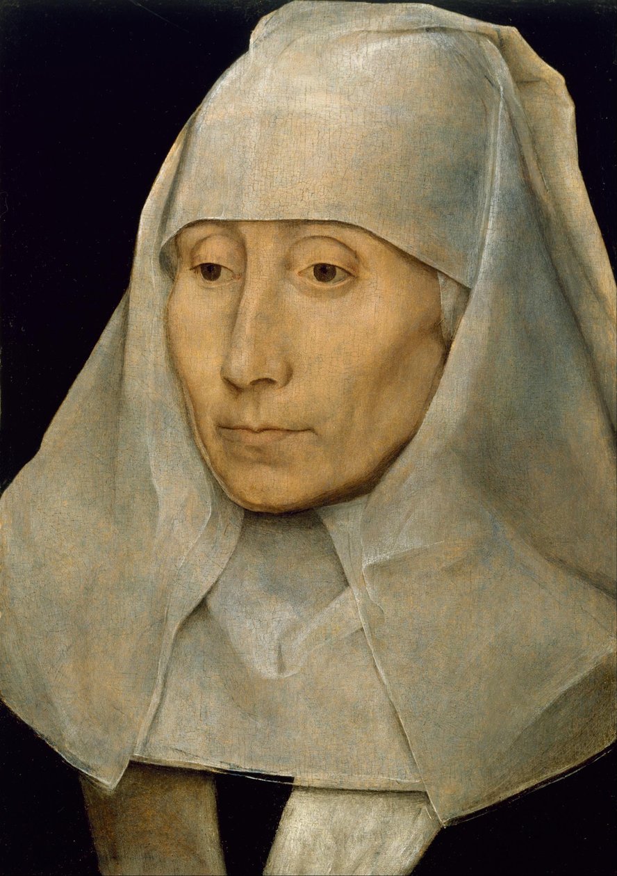 Porträtt av en gammal kvinna av Hans Memling