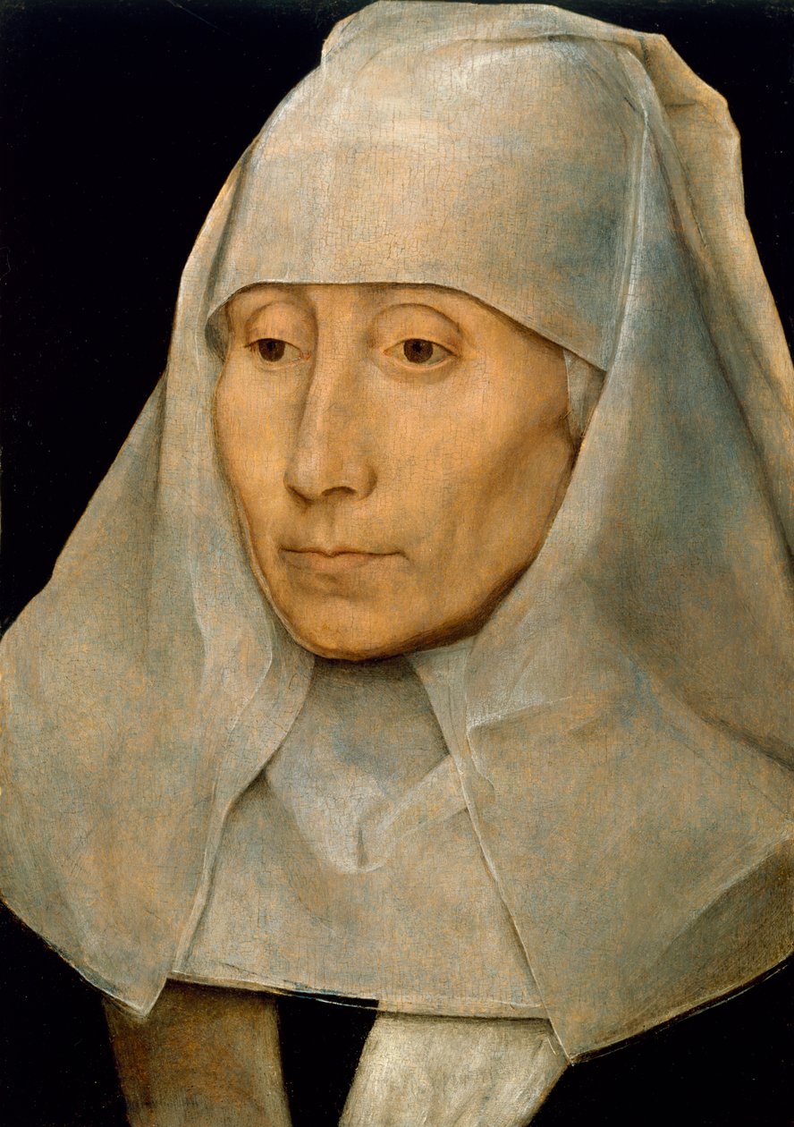 Porträtt av en gammal kvinna, 1468-70 av Hans Memling