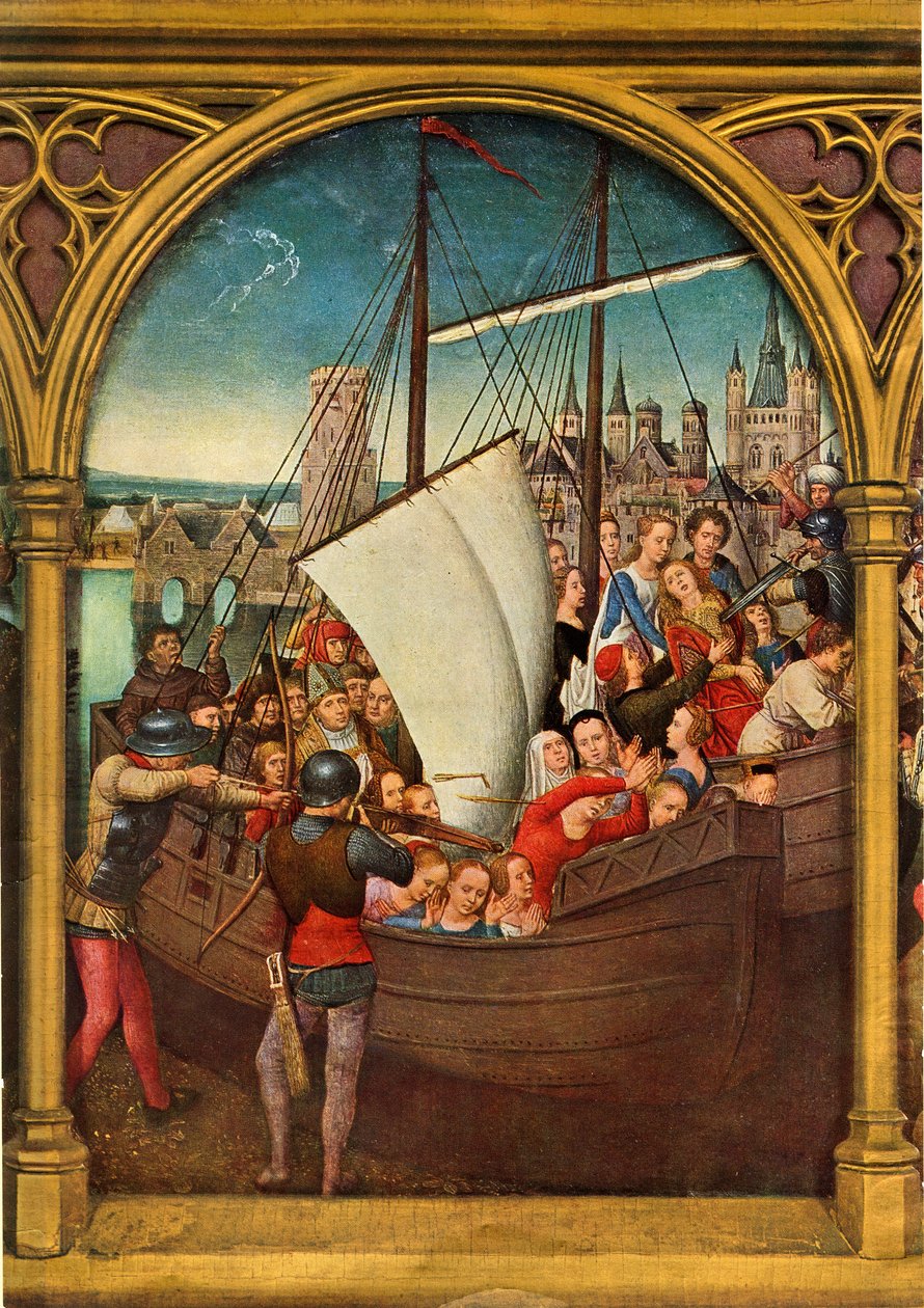 Jungfruernas martyrskap, 1489. av Hans Memling
