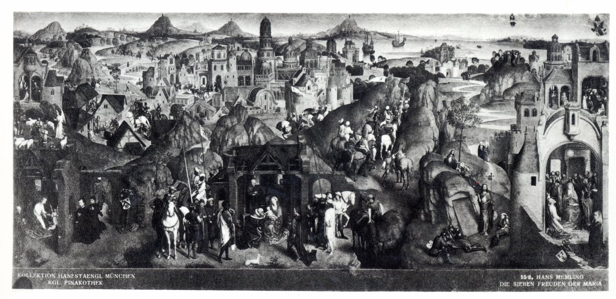 Jungfruns sju glädjeämnen, 1480 av Hans Memling